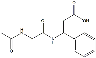  3-{[(acetylamino)acetyl]amino}-3-phenylpropanoic acid