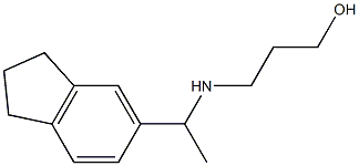 3-{[1-(2,3-dihydro-1H-inden-5-yl)ethyl]amino}propan-1-ol Struktur