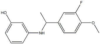 3-{[1-(3-fluoro-4-methoxyphenyl)ethyl]amino}phenol