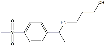 3-{[1-(4-methanesulfonylphenyl)ethyl]amino}propan-1-ol 结构式