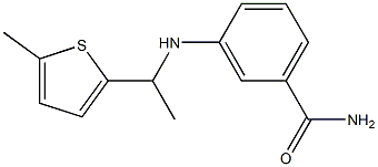  3-{[1-(5-methylthiophen-2-yl)ethyl]amino}benzamide