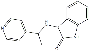 3-{[1-(pyridin-4-yl)ethyl]amino}-2,3-dihydro-1H-indol-2-one,,结构式