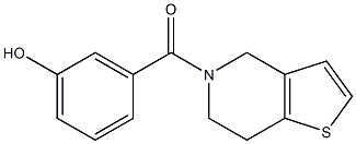 3-{4H,5H,6H,7H-thieno[3,2-c]pyridin-5-ylcarbonyl}phenol Structure
