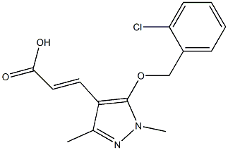  3-{5-[(2-chlorophenyl)methoxy]-1,3-dimethyl-1H-pyrazol-4-yl}prop-2-enoic acid