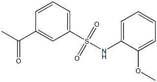 3-acetyl-N-(2-methoxyphenyl)benzene-1-sulfonamide