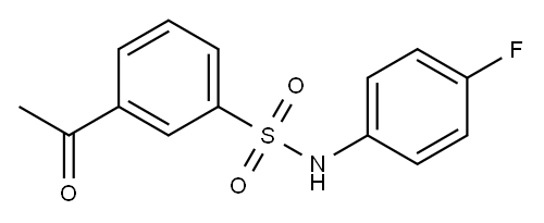 3-acetyl-N-(4-fluorophenyl)benzene-1-sulfonamide