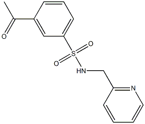 3-acetyl-N-(pyridin-2-ylmethyl)benzene-1-sulfonamide