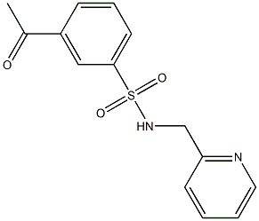  3-acetyl-N-(pyridin-2-ylmethyl)benzene-1-sulfonamide