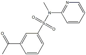 3-acetyl-N-methyl-N-(pyridin-2-yl)benzene-1-sulfonamide