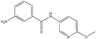 3-amino-N-(6-methoxypyridin-3-yl)benzamide Structure
