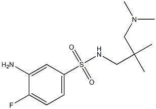  3-amino-N-{2-[(dimethylamino)methyl]-2-methylpropyl}-4-fluorobenzene-1-sulfonamide