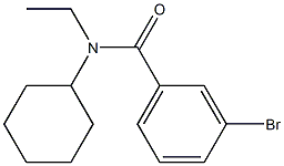 3-bromo-N-cyclohexyl-N-ethylbenzamide Structure