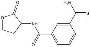 3-carbamothioyl-N-(2-oxooxolan-3-yl)benzamide Struktur