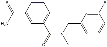 3-carbamothioyl-N-[(3-fluorophenyl)methyl]-N-methylbenzamide