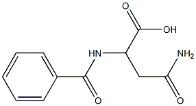 3-carbamoyl-2-(phenylformamido)propanoic acid Struktur