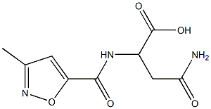 3-carbamoyl-2-[(3-methyl-1,2-oxazol-5-yl)formamido]propanoic acid Struktur