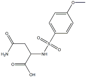  3-carbamoyl-2-[(4-methoxybenzene)sulfonamido]propanoic acid