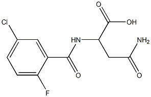3-carbamoyl-2-[(5-chloro-2-fluorophenyl)formamido]propanoic acid|