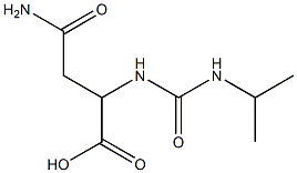 3-carbamoyl-2-[(propan-2-ylcarbamoyl)amino]propanoic acid Struktur