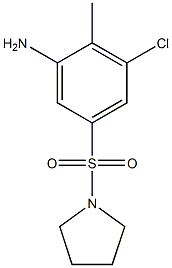 3-chloro-2-methyl-5-(pyrrolidine-1-sulfonyl)aniline