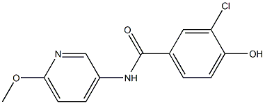 3-chloro-4-hydroxy-N-(6-methoxypyridin-3-yl)benzamide Structure
