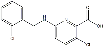  3-chloro-6-{[(2-chlorophenyl)methyl]amino}pyridine-2-carboxylic acid