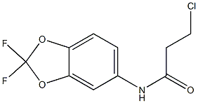 3-chloro-N-(2,2-difluoro-2H-1,3-benzodioxol-5-yl)propanamide