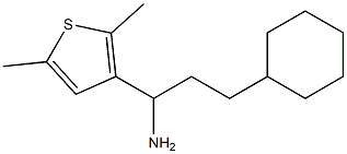  3-cyclohexyl-1-(2,5-dimethylthiophen-3-yl)propan-1-amine