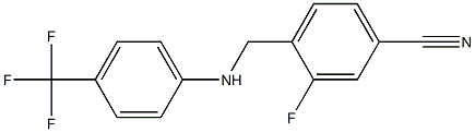 3-fluoro-4-({[4-(trifluoromethyl)phenyl]amino}methyl)benzonitrile