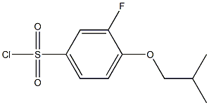 3-fluoro-4-(2-methylpropoxy)benzene-1-sulfonyl chloride Structure