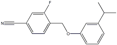 3-fluoro-4-[3-(propan-2-yl)phenoxymethyl]benzonitrile