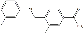  3-fluoro-4-{[(3-methylphenyl)amino]methyl}benzamide