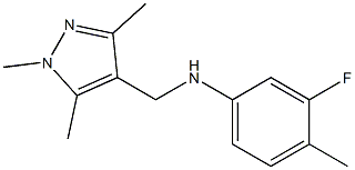 3-fluoro-4-methyl-N-[(1,3,5-trimethyl-1H-pyrazol-4-yl)methyl]aniline