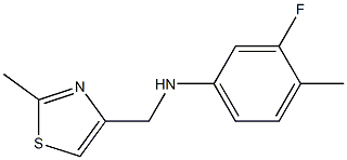 3-fluoro-4-methyl-N-[(2-methyl-1,3-thiazol-4-yl)methyl]aniline|
