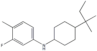  3-fluoro-4-methyl-N-[4-(2-methylbutan-2-yl)cyclohexyl]aniline