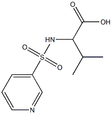3-methyl-2-[(pyridin-3-ylsulfonyl)amino]butanoic acid Structure