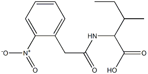 3-methyl-2-{[(2-nitrophenyl)acetyl]amino}pentanoic acid Structure