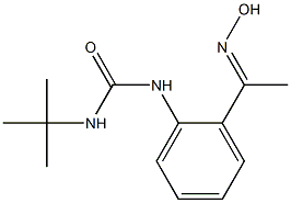 3-tert-butyl-1-{2-[1-(hydroxyimino)ethyl]phenyl}urea 结构式