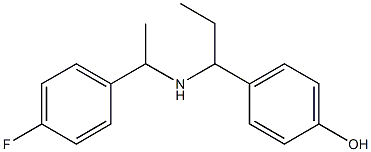 4-(1-{[1-(4-fluorophenyl)ethyl]amino}propyl)phenol