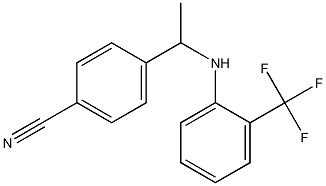 4-(1-{[2-(trifluoromethyl)phenyl]amino}ethyl)benzonitrile