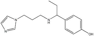  4-(1-{[3-(1H-imidazol-1-yl)propyl]amino}propyl)phenol