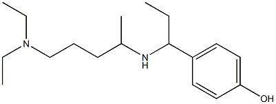  4-(1-{[5-(diethylamino)pentan-2-yl]amino}propyl)phenol