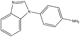 p-(1H-ベンゾイミダゾール-1-イル)アニリン 化学構造式