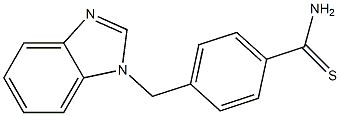 4-(1H-benzimidazol-1-ylmethyl)benzenecarbothioamide Struktur