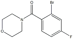4-(2-bromo-4-fluorobenzoyl)morpholine Structure