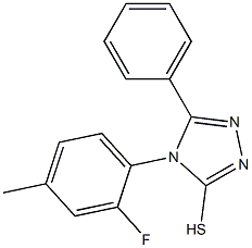 4-(2-fluoro-4-methylphenyl)-5-phenyl-4H-1,2,4-triazole-3-thiol