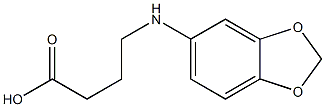 4-(2H-1,3-benzodioxol-5-ylamino)butanoic acid Structure