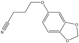 4-(2H-1,3-benzodioxol-5-yloxy)butanenitrile Structure