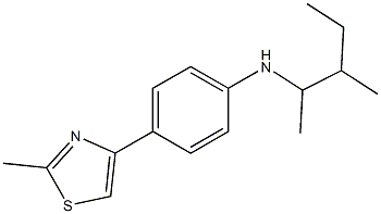  4-(2-methyl-1,3-thiazol-4-yl)-N-(3-methylpentan-2-yl)aniline