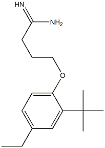 4-(2-tert-butyl-4-ethylphenoxy)butanimidamide Structure